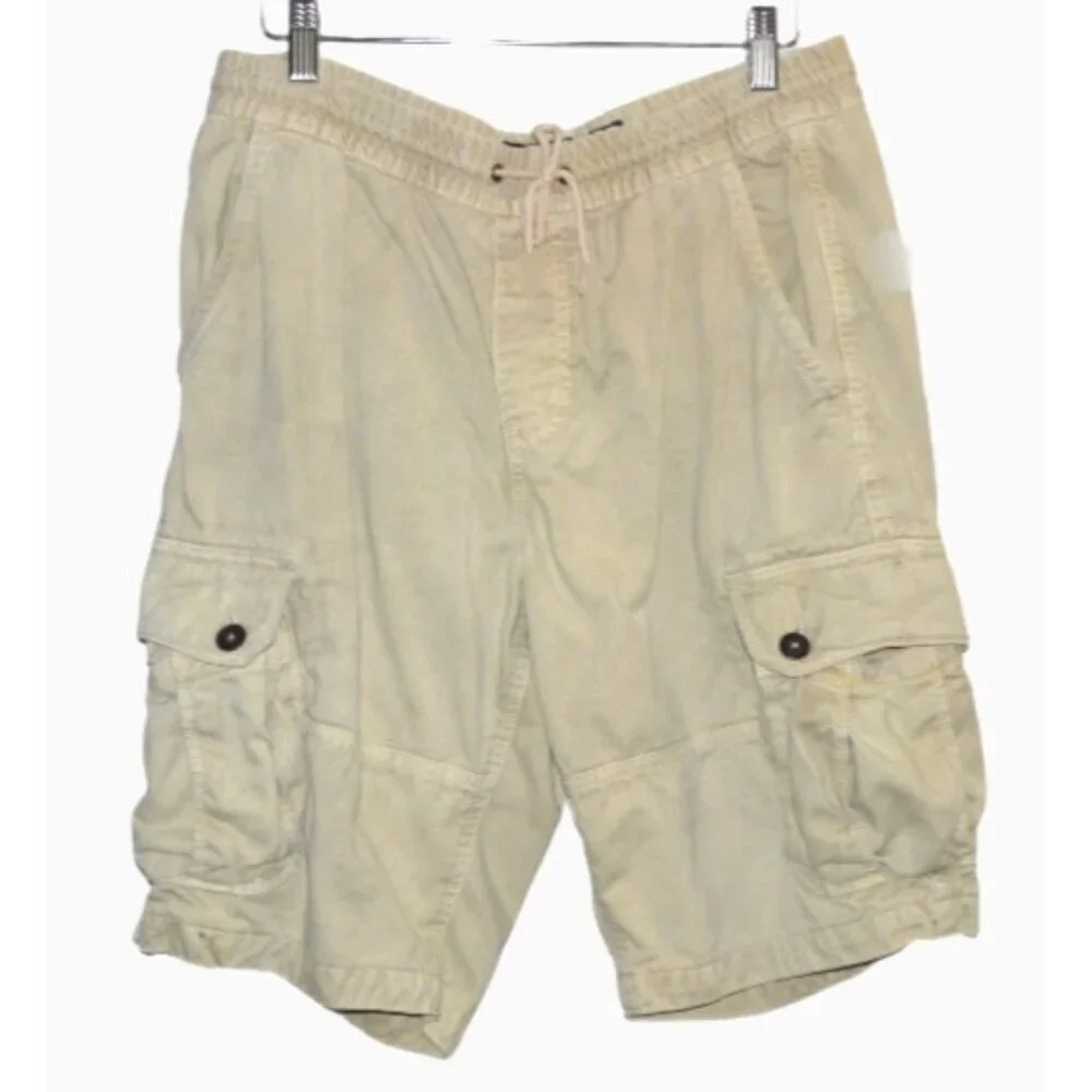 AMERICAN EAGLE tan 100% cotton cargo shorts inseam 10